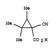 (9ci)-1-氰基-2,2,3-三甲基-环丙烷羧酸结构式_259823-88-6结构式