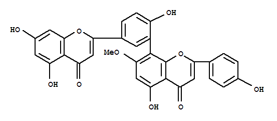 苏铁双黄酮结构式_2608-21-1结构式