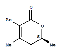 (9ci)-3-乙酰基-5,6-二氢-4,6-二甲基-2H-吡喃-2-酮结构式_261178-61-4结构式