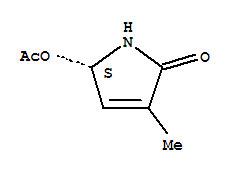 (5s)-(9ci)-5-(乙酰基氧基)-1,5-二氢-3-甲基-2H-吡咯-2-酮结构式_261509-55-1结构式