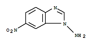 (9ci)-6-硝基-1H-苯并咪唑-1-胺结构式_261710-05-8结构式