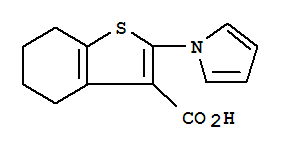 2-(1H-吡咯-1-基)-4,5,6,7-四氢-1-苯并噻吩-3-羧酸结构式_26176-21-6结构式