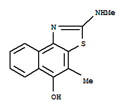 4-甲基-2-(甲基氨基)-萘并[1,2-d]噻唑-5-醇结构式_26269-12-5结构式