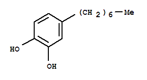 (9ci)-4-庚基-1,2-苯二醇结构式_2628-64-0结构式