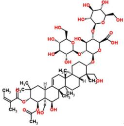 七叶皂苷B结构式_26339-90-2结构式