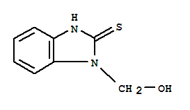 (9ci)-1,3-二氢-1-(羟基甲基)-2H-苯并咪唑-2-硫酮结构式_26345-72-2结构式