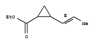 (9ci)-2-(1e)-1-丙烯基-环丙烷羧酸乙酯结构式_263772-24-3结构式