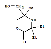 (9ci)-3,3-二乙基-5-(羟基甲基)-5-甲基-2-吗啉结构式_264279-77-8结构式