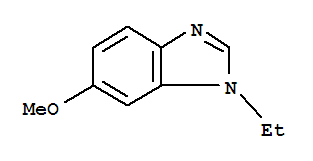 (9ci)-1-乙基-6-甲氧基-1H-苯并咪唑结构式_26530-91-6结构式