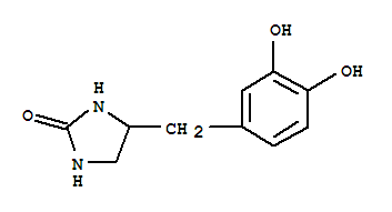 (9ci)-4-[(3,4-二羟基苯基)甲基]-2-咪唑啉酮结构式_26668-07-5结构式