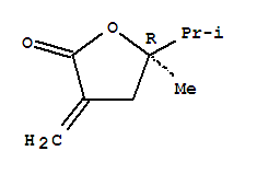 (5r)-(9ci)-二氢-5-甲基-3-亚甲基-5-(1-甲基乙基)-2(3H)-呋喃酮结构式_266694-56-8结构式