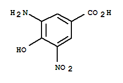 (9ci)-3-氨基-4-羟基-5-硝基-苯甲酸结构式_267014-44-8结构式