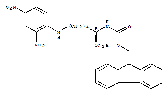 Fmoc-d-lys(dnp)-oh结构式_269061-41-8结构式