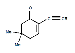 (9ci)-2-乙炔-5,5-二甲基-2-环己烯-1-酮结构式_271572-53-3结构式