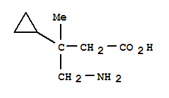 bta--(氨基甲基)--bta--甲基-环丙烷丙酸结构式_271580-11-1结构式
