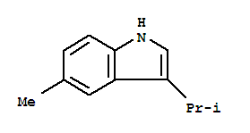 (8ci)-3-异丙基-5-甲基-吲哚结构式_27321-32-0结构式