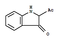 (9ci)-2-乙酰基-1,2-二氢-3H-吲哚-3-酮结构式_27545-06-8结构式
