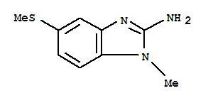 (8ci)-2-氨基-1-甲基-5-(甲基硫代)-苯并咪唑结构式_27582-10-1结构式