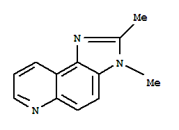 (8ci)-2,3-二甲基-3H-咪唑并[4,5-f]喹啉结构式_27832-43-5结构式