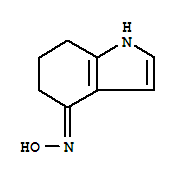 (E)-6,7-二氢-1H-吲哚-4(5h)-酮肟结构式_27866-27-9结构式