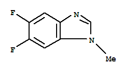 (9ci)-5,6-二氟-1-甲基-1H-苯并咪唑结构式_279231-43-5结构式