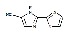 (9ci)-2-(2-噻唑)-1H-咪唑-4-甲腈结构式_279250-90-7结构式
