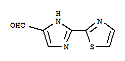 (9ci)-2-(2-噻唑)-1H-咪唑-4-羧醛结构式_279251-07-9结构式