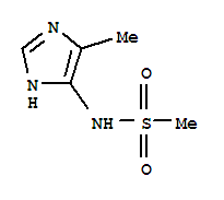 (9ci)-n-(5-甲基-1H-咪唑-4-基)-甲烷磺酰胺结构式_279679-99-1结构式