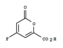 (9ci)-4-氟-2-氧代-2H-吡喃-6-羧酸结构式_279689-05-3结构式