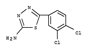 5-(3,4-二氯-苯基)-[1,3,4]噻二唑-2-胺结构式_28004-64-0结构式