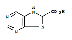 1H-嘌呤-8-羧酸(9ci)结构式_28128-23-6结构式 1H-嘌呤-8-羧酸(9ci)结构式_28128-23-6结构式