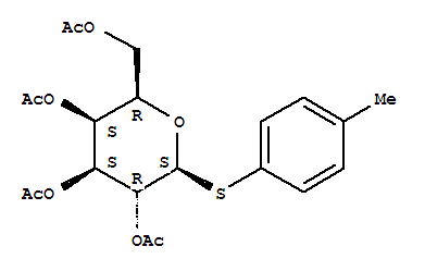 4-甲基苯基2,3,4,6-四-O-乙酰基-1-硫代β-D-吡喃半乳糖苷结构式_28244-99-7结构式