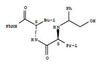 N-((RS)-2-羟基-1-苯基-乙基)-缬氨酰-亮氨酰苯胺结构式_283159-27-3结构式
