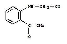(9ci)-2-[(氰基甲基)氨基]-苯甲酸甲酯结构式_28354-20-3结构式