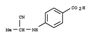 (8ci)-p-[(1-氰基乙基)氨基]-苯甲酸结构式_28354-45-2结构式