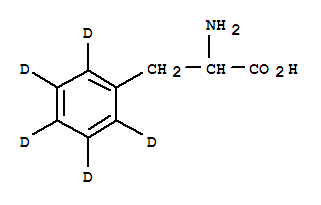 DL-苯丙氨酸-D5结构式_284664-89-7结构式