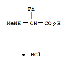 2-(甲基氨基)-2-苯乙酸盐酸盐结构式_28544-42-5结构式