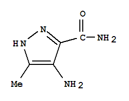 (9ci)-4-氨基-5-甲基-1H-吡唑-3-羧酰胺结构式_28668-16-8结构式