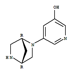 (9ci)-5-(1r,4r)-2,5-二氮杂双环[2.2.1]庚-2-基-3-羟基吡啶结构式_286943-84-8结构式