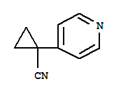 Cyclopropanecarbonitrile, 1-(4-pyridinyl)-(9ci) Structure
