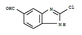 2-氯-(9ci)-1H-苯并咪唑-5-羧醛结构式_288579-82-8结构式