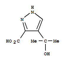 (9ci)-4-(1-羟基-1-甲基乙基)-1H-吡唑-3-羧酸结构式_289041-82-3结构式