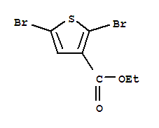 2,5-二溴噻吩-3-甲酸乙酯结构式_289470-44-6结构式