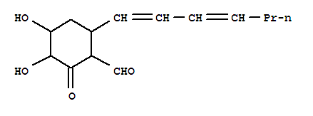 6-(1,3-庚二烯-1-基)-3,4-二羟基-2-氧代-环己烷羧醛结构式_29119-03-7结构式