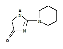 (9ci)-1,5-二氢-2-(1-哌啶基)-4H-咪唑-4-酮结构式_291519-21-6结构式