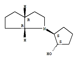 (1s,2s)-(9ci)-2-[(3ar,6ar)-六氢环戊并[b]吡咯-1(2H)-基]-环戊醇结构式_291541-67-8结构式