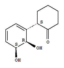 (2s)-(9ci)-2-[(5s,6r)-5,6-二羟基-1,3-环己二烯-1-基]-环己酮结构式_291749-79-6结构式