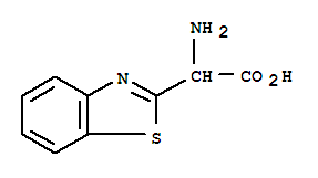 (8ci,9ci)-alpha-氨基-2-苯并噻唑乙酸结构式_29182-25-0结构式