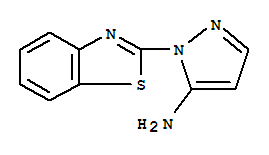 (8ci)-2-(5-氨基吡唑-1-基)-苯并噻唑结构式_29219-43-0结构式