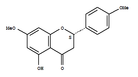 (S)-5-羟基-7,4’-二甲氧基黄烷酮结构式_29424-96-2结构式